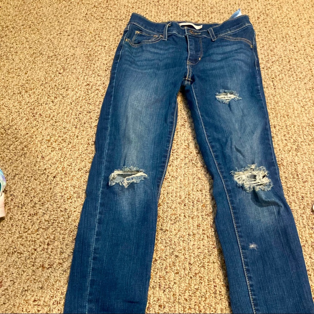 high rise super skinny levi’s